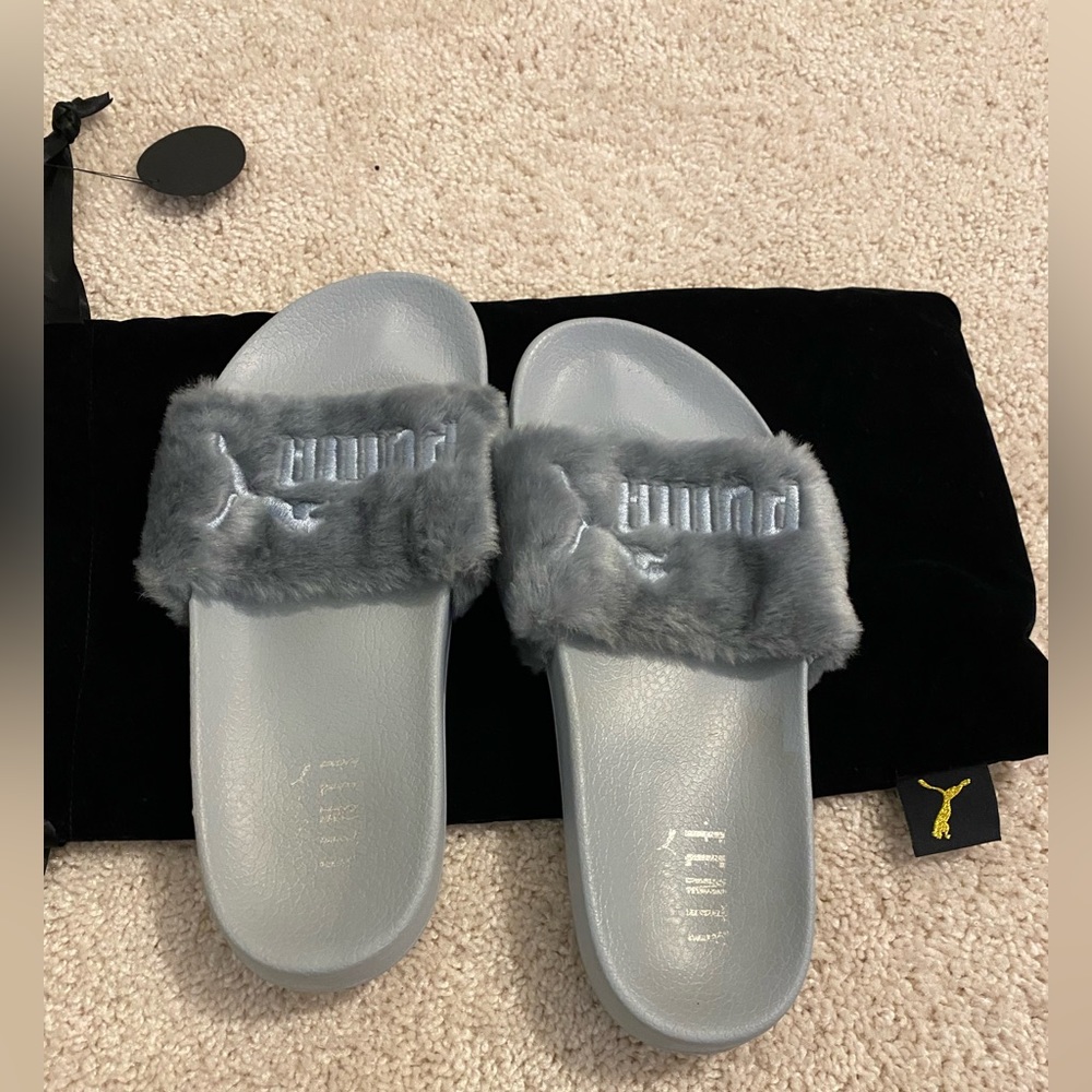 Fenty puma womens cute fur slides